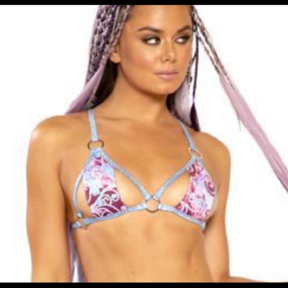 J. Valentine trinity Top L/xl rose prism top only